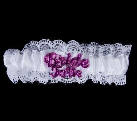 B047 The new bride to be letters bridal party decoration white leg circle